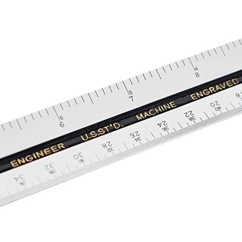 241B Alvin 12" Bamboo Engineer Triangular Scale ..#From-By#_Buccaneerbarque; Tryk46251544355280 #TOP2