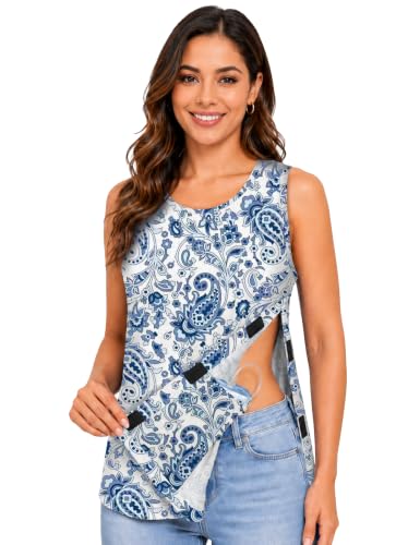 Hook and Loop Mastectomy Recovery Tank Top