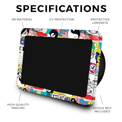 Image of Skin Compatible with Amazon Echo Show 8 (3rd Gen, 2023) - Sticker Bomb - Premium 3M Vinyl Protective Wrap Decal Cover - Easy to Apply | Crafted in The USA by MightySkins