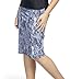 Shira Modest Woman Tznius Athletic Midi Swim Skirt - Modest Fashion Tznius Dresses for Women Tennis, Beach, Sports, Midi Lenght UPF 50+ Sun Protection(Silver Snaked - Size Large)
