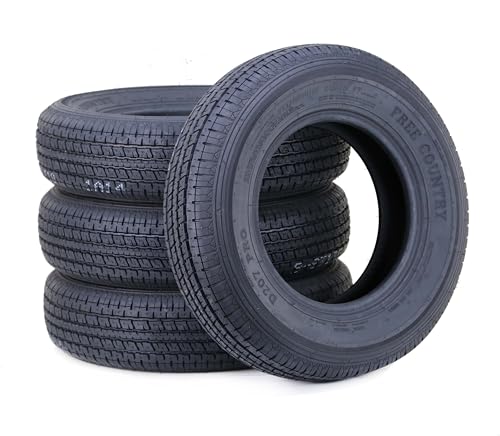 Set 4 FREE COUNTRY Trailer Tires ST175/80R13 6PR Load Range C w/Scuff Guard 91/87M