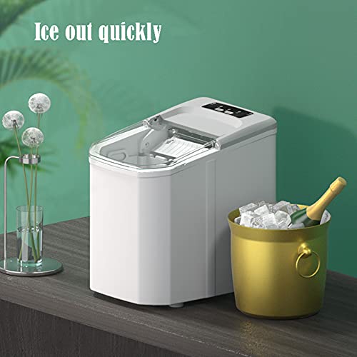 MHGD Eismaschine, tragbare Eiswürfelmaschine, kompakte Eismaschine, Arbeitsplatte, selbstreinigend, geräuscharm, perfekt… – Bild 6
