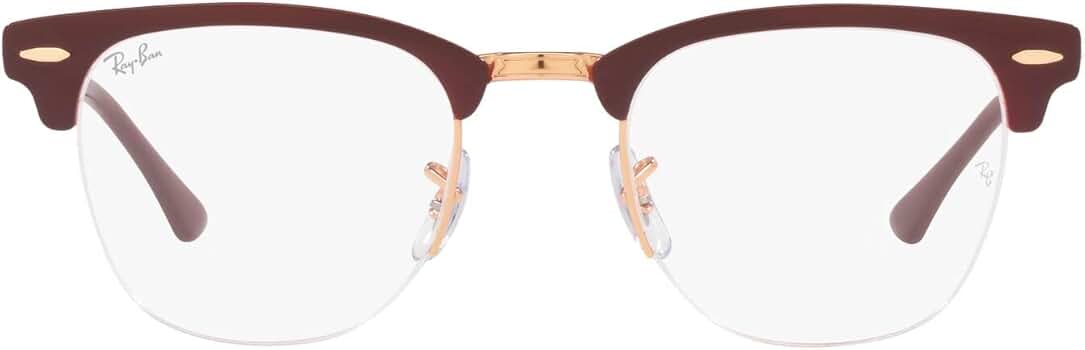 Amazon.com: Ray-Ban RX3716VM Clubmaster Metal Square