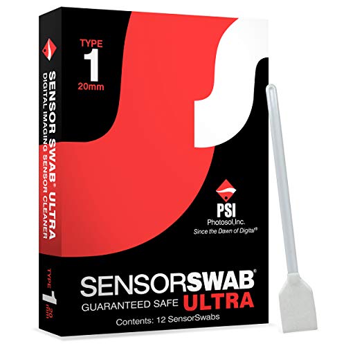 Digital Sensor Cleaner - Sensor Swab ULTRA 20mm Swabs - Camera Sensor Cleaner Swabs for Cleaning Mirrored or Mirrorless SLR & DSLR Cameras. Canon, Nikon, Sony - Sensor Dust & Oil Remover (Pack of 12)