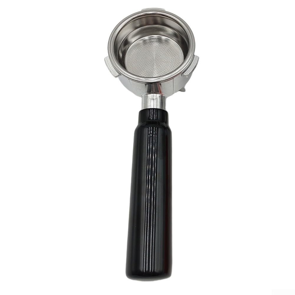 Porte-filtre pour machine à café avec poignée en bois pour Maxim's Hauswirt pour Petrus – Alliage d'aluminium pour panier à filtre à expresso (58 mm orange)