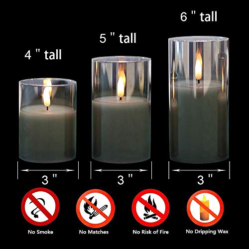 Genswin KZDTBLB-H Glass Flameless Candles thumb #5