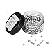aquabook Perle di pulizia in acciaio inossidabile I 1000 sfere di pulizia per caraffe, decanter vasi, bottiglie, vetro, thermos, Acciaio INOX, argento, Dose á 1000 Stück