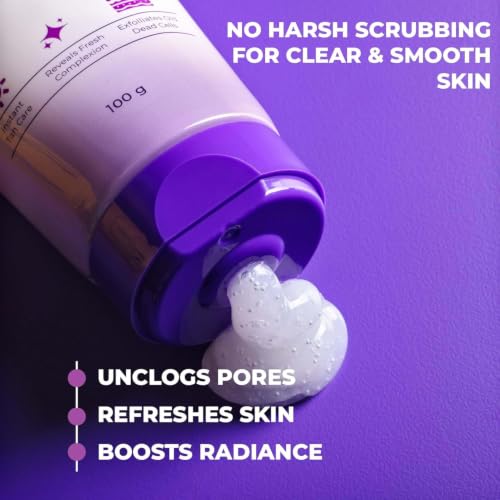 Image of Sanfe Instant Tan & Dead Skin Removal Exfoliating Gel | Visibly Removes Tan | AHA Exfoliation in Minutes | Smooth & Bright Skin | 100g, Pack of 1