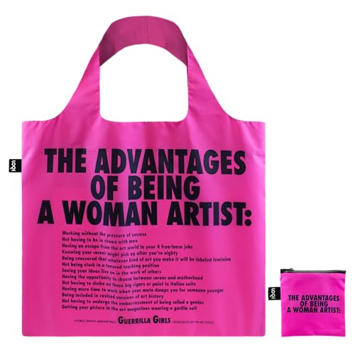 LOQI Guerrilla Girls The Advantages of Being A Woman Artist - Bolsa reciclada, Multicolor, Medium LOQI Guerrilla Girls The Advantages of Being A Woman Artist - Bolsa reciclada, Multicolor, Medium