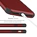 DUDETOP Compatible for iPhone 8 Case,iPhone 7 Case with Tempered Glass Screen Protector,3 Layer Hybrid Heavy Duty Shockproof Anti Slip Full-Body Protective Phone Cover for iPhone 8/7,Red
