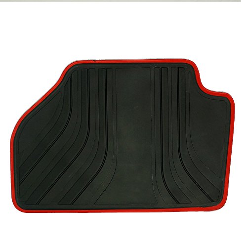 Biosp Car Floor Mats For Bmw X3 F25 2011-2017,X4 F26 2014-2017 Front And Rear Heavy Duty Rubber Liner Set Black Red Vehicle Carpet Custom Fit-All Weather Guard Odorless #TOP5