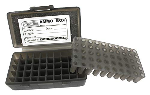 Caixa STG para 50 cartuchos - .38/.357 com Adaptador .22lr - Fumê