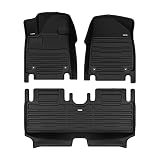 TuxMat - for Hyundai Ioniq 6 2023-2027 Models - Custom Car Mats - Maximum Coverage, All Weather, Laser Measured - This Full Set Includes 1st and 2nd Rows