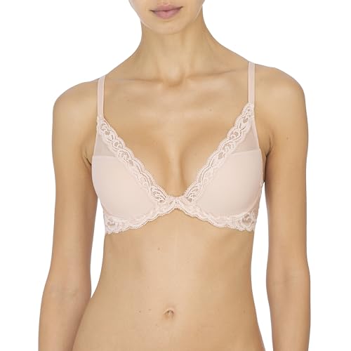 Image of Natori Women Feathers Lace Plunge T-Shirt Bra