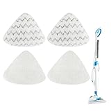 Steam Mop Pads Compatible with Bissell PowerEdge and PowerForce Lift Off 2-in-1 Series 2078 20781 2165 20781 2814C Steam Mop Cleaner Replacement Mop Cloth (2 Soft + 2 Scrubby)