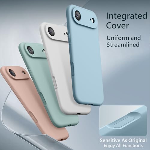 Image of FireNova Magnetic for iPhone Air Case, Compatible with MagSafe, [Integrated Silicone Camera Control Button] [Camera Protection] Microfiber Lining Phone Case for iPhone 17 Air, 6.5 inch, Sky Blue