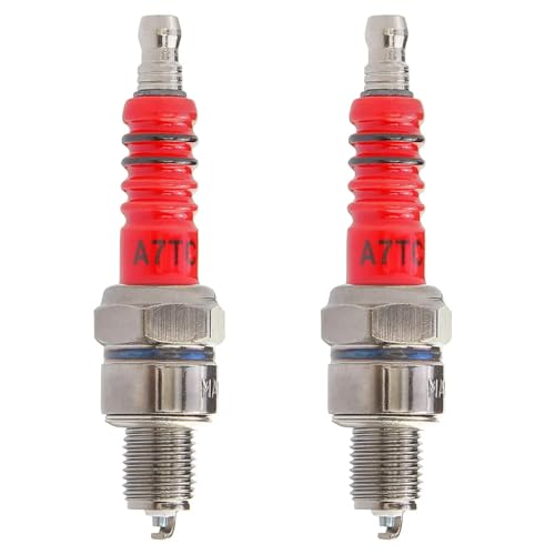 FAFRWRFS 2Pcs Bujía C7HA C7HSA C5HA C5HSA C5HSB CR5HS CR5HSA CR5HSB C6HA C6HSA CR6HS CR6HSA CR7HSA U22FS-U U16FS-U UB U16FSR-UB