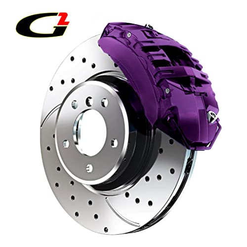 G2 High Temperature Brake Caliper Paint Kit - High Gloss Wear and Heat Resistant Epoxy Paint System - Dries Hard No Flaking or Fading Purple G2165