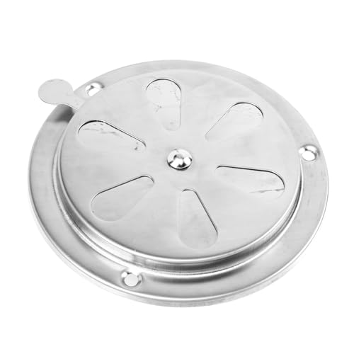 CLISPEED de Ventilación Redonda de Acero Inoxidable para Barcos y Yates Rejilla Ajustable con Mecanismo Lateral Resistente la Corrosión para Horno Caja Térmica y Ventilación Interior