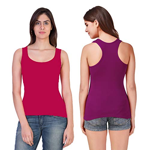 Image of Camisole Tank Top Vest Racerback Sando Camis for Women, Girls (Pack of 2)