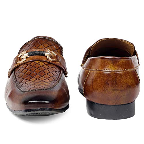 Image of YUVRATO BAXI Men's Synthetic Material Stylish Casual Loafer and Mocassin, Slip-On Shoes