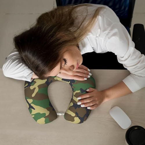 Almohada espuma viscoelástica tamaño único negro soporte U miniatura 7