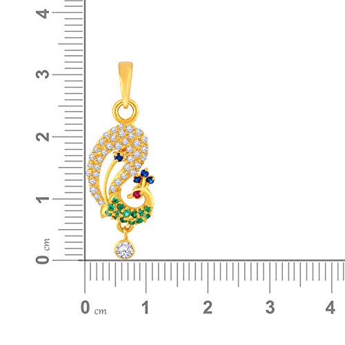 Malabar Gold & Diamonds Yellow Gold Pendant for Women 22k | 22 kt (916) BIS Hallmark Gold Pendant for Women & Girls | 22 Karat Gold Jewellery for Birthday, Wedding, Anniversary... - Image 3