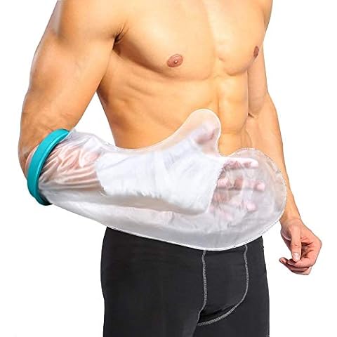 DOACT Waterproof Arm Cast Cover for Shower Bath, Reusable Cast Protector Covers Cast Wound Dressing Bandages Dry, Adult Arm Cast Sleeve Bag Covers Hands, Wrists, Fingers for Wounds Burns (Adult 20") Cover