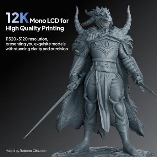 Image of ELEGOO Saturn 4 Ultra 12K Resin 3D Printer | Smart Automatic Leveling, 10-Inch 12K Monochrome LCD, 150mm /h Faster Printing Speed, 8.62 x 4.84 x 8.66 Inch Print Size