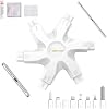 Kit de limpieza para iPhone para puerto de carga, limpiador de conector Lightning | Cable de altavoz, AirPod Pro, celular, masilla de limpieza, herramienta de reparación y restauración, cepillos finos de limpieza, paños de microfibra, palillo para puerto 2