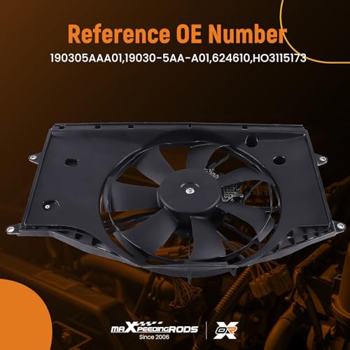 Image of maXpeedingrods Radiator Cooling Fan Assembly for Honda Civic 1.5L 2016-2020 Replace 190305AAA01 624610 HO3115173
