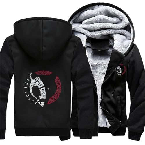 Sweatshirt à capuche Viking pour affronter l'hiver en extérieur - 4