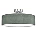 Produktbild BRILONER Leuchten Deckenleuchte, Stoffleuchte, Deckenlampe 2 x E27 max. 40 Watt, Stoffschirm Farbe: Grau-Satin, Ø 38cm, Stoff, W 3376-034