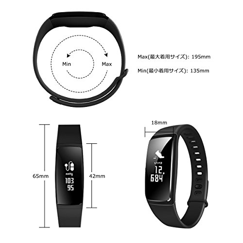 最新版 スマートウォッチ 心拍 スマートブレスレット 防水 歩数計 活動量計 Line 電話 着信通知 睡眠検測 タッチ操作 Iphone Android 日本語対応 ブラック 家電 カメラ Av機器 ウェアラブルデバイス Whenbuy Jchere Com