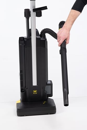 cordless upright vacuum used for carpet cleaning