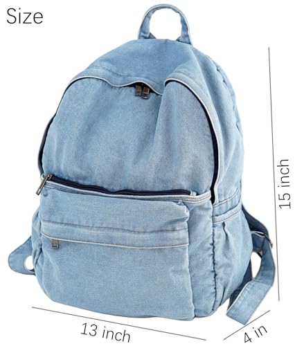 Denim Backpack Casual Style Lightweight Jeans Travel Daypack www.denim.fit 8 Denim Backpack Casual Style Lightweight Jeans Travel Daypack www.denim.fit 8