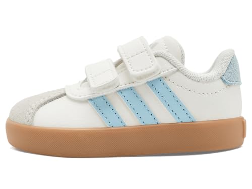 Image of adidas Boys Vl Court 3.0 Slip On Sneakers Shoes Casual - Pink, White