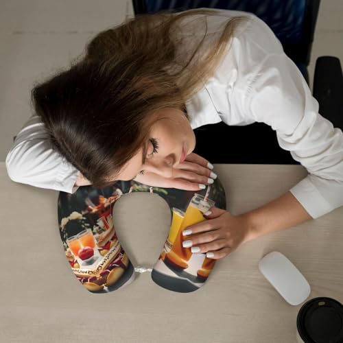 Almohada de Viaje Viscoelástica Negro Un tamaño miniatura 7