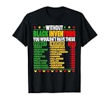 Celebrating Black History Culture Excellence Inventors T-Shirt