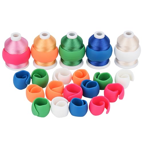 Simthread 20pcs Upgraded Thread Holder/Spool Huggers Compatible with Larger spools-