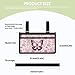 YUVAMAGIMO Pink Butterfly Wheelchair Accessories Practical Wheelchair Side Bag Storage of Daily Necessities Wheelchair Accessories for Seniors Fits Most Wheelchairs