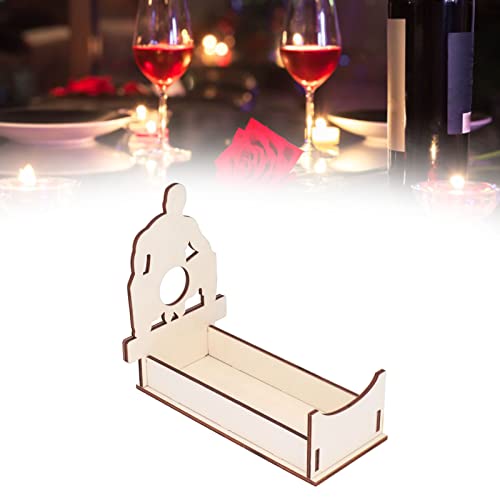 Soporte para botellas de vino rojo de madera fácil de armar miniatura 7