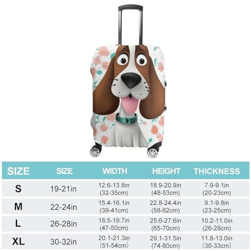 Luggage Cover Travel Suitcase Cover with Side Zipper Funny Dog Elastic Washable Suitcase Protector Anti-scratch Decoraitve Luggage Protector for 19-32 Inch Suitcase2
