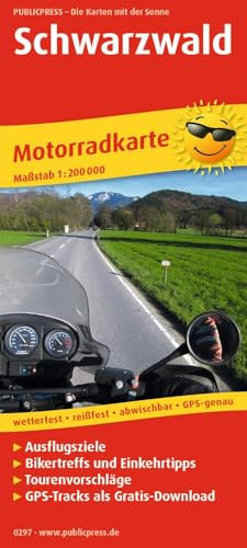 Schwarzwald: Motorradkarte mit Ausflugszielen