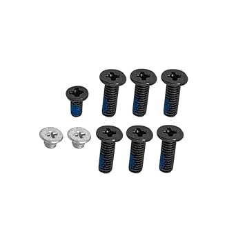 Lower Bottom Base Cover Case Screws Black Replacement for DELL inspiron 3580 3581 3582 3583 3584 3585 3590,Inspiron 5570 P75F001,Inspiron 5575 P75F002Without Anti-loosening Screws