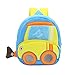 ZSYXM Rucksack Damen Technischer Fahrzeugbagger Cartoon Auto Kinder Plüsch Rucksack Spielzeug Tasche Geschenke Kindergarten Jungen Mädchen Student Bags 2022 (Color : Bulldozer)