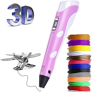 3D Pen,Upgrade 3D Printing Pen for Kids with LED Display, Auto Feeding Smoother