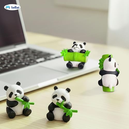 Image of FunBlast Panda Miniature Figurines - Decorative Showpiece, Gift for Him /Her, Diwali Deepwali New Year Home Decor, Bedroom, Living Room, Office, Table, Car Dashboard (Style-A)