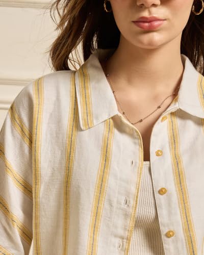 Image of Chimpaaanzee Women Checks Half Sleeve Crop Shirt