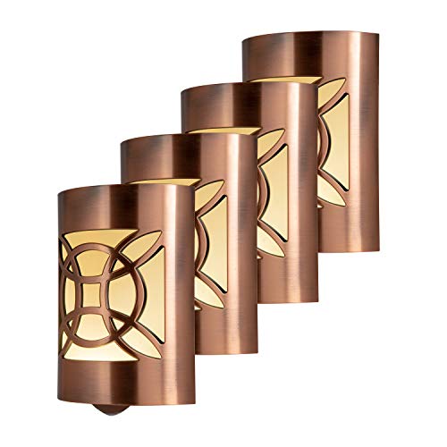 GE CoverLite LED Night Light, 4 Pack, Plug-in, Dusk to Dawn Sensor, Home